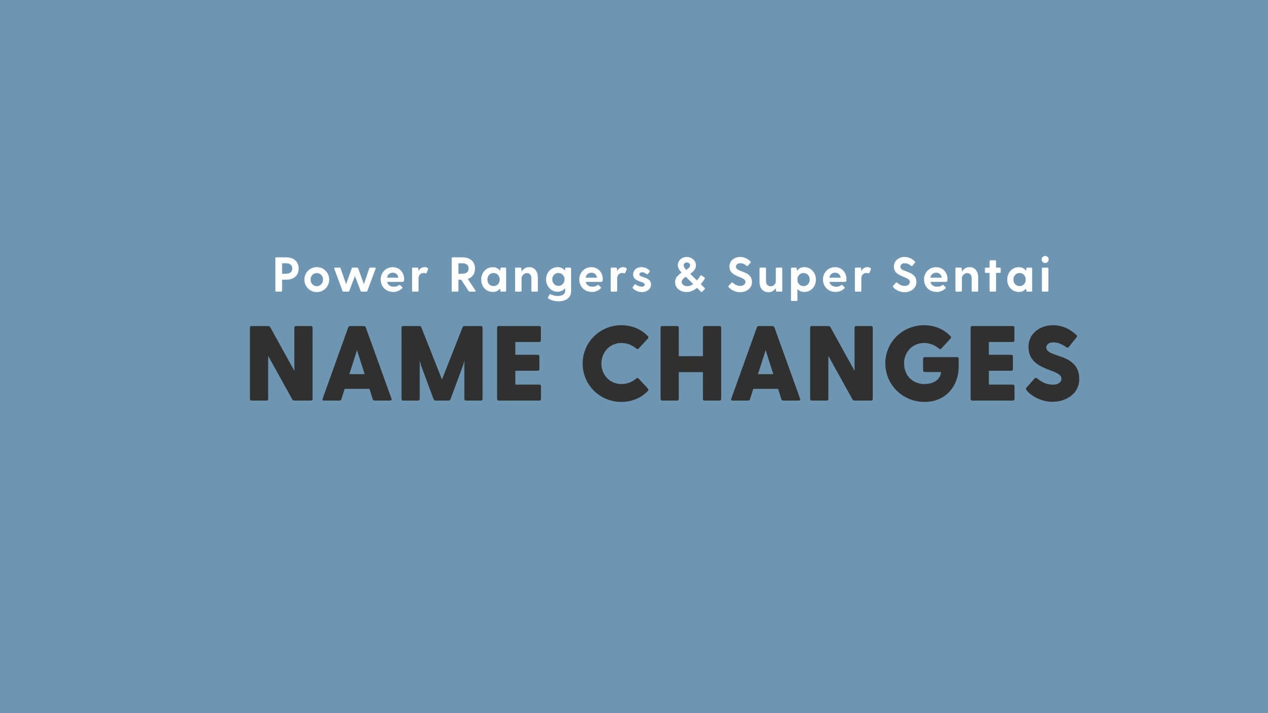 PP vs SS Name Changes