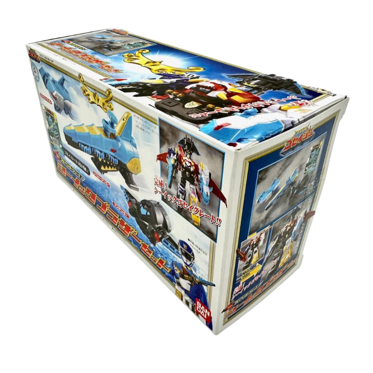 Bandai megazord [BOXED] Tensou Sentai Goseiger: DX Seaick Brothers Set (NO Gosei Dice Card Included)