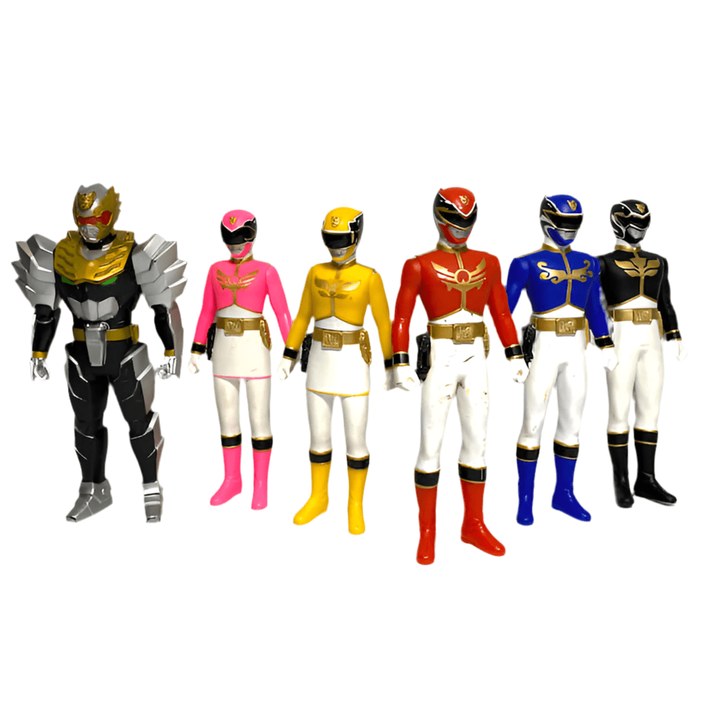 Bandai vinyl figure [LOOSE] Goseiger: SHS 01-06 Vinyl Figure Set of Seven   (Height: Approx. 170mm)