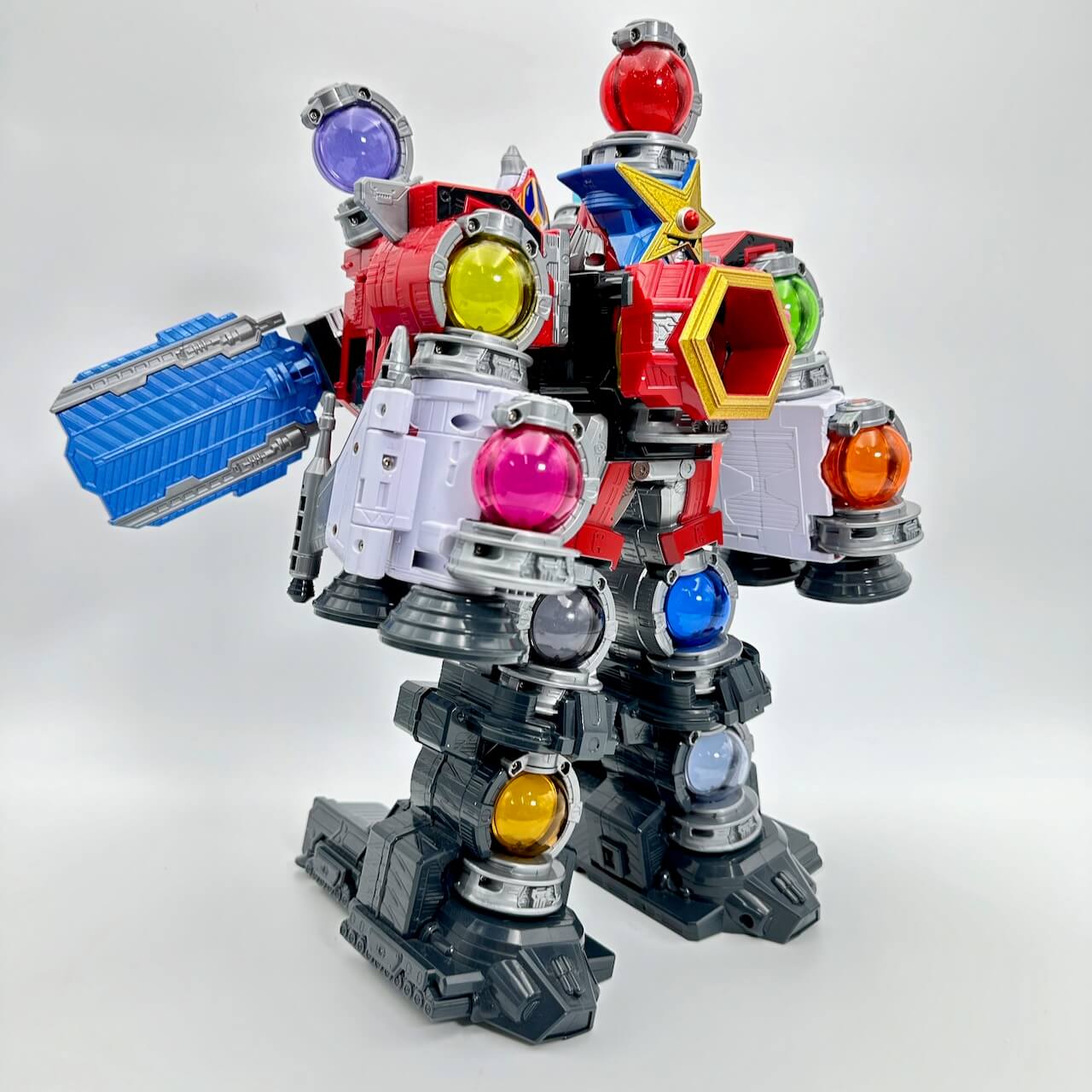 Bandai megazord [LOOSE] Kyuranger: DX Kyutamazin Complete Set ( with 12 Voyager Sets)