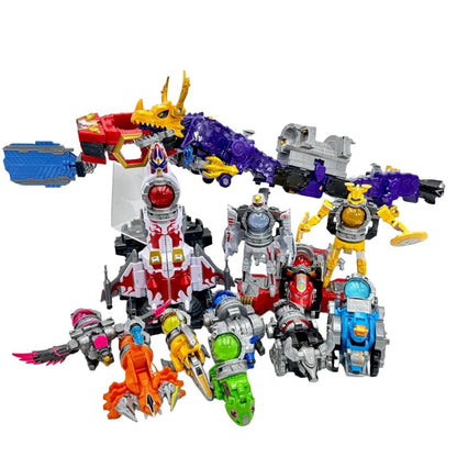 Bandai megazord [LOOSE] Kyuranger: DX Kyutamazin Complete Set ( with 12 Voyager Sets)